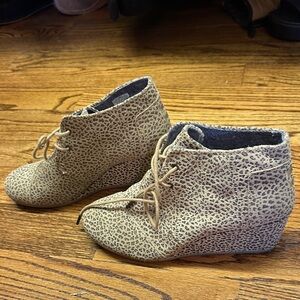 Leopard Print women's wedge